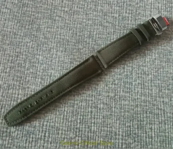 22mm Înaltă calitate Nailon verde curea de ceas cu 316L Inoxidabil steelbutterfly catarama 016A