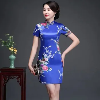 Transport gratuit Noi de Primavara-Vara pentru Femei Stil Popular Clasa Rochie Cheongsam Retro Temperament China Oriental Rochii