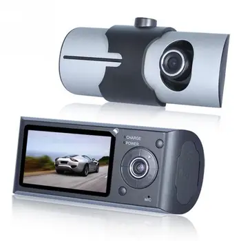 Dual Camera Auto DVR R300 cu GPS-ul și 3D G-Senzor de 2.7