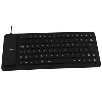 Portabil USB Keyboard Flexibil Rezistent la Apă Moale de Silicon tastatură de Gaming pentru Computer Tabletă PC Laptop