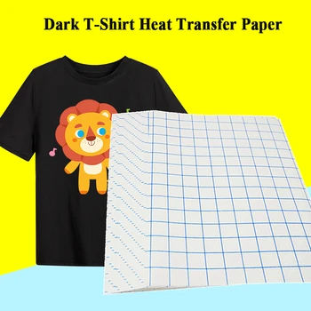 A4 T-Shirt Sublimare, Transfer Termic Hârtie fotografică Lumină-întuneric negru Tesatura Hârtie de Transfer pentru Bumbac Îmbrăcăminte