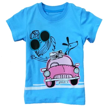 18 Luni-6M Copii Băieți Fete T-Shirt Stil de Vara din Bumbac Desene animate cu Maneci Scurte T-Shirt pentru Copii Haine Boy Fata de Copii Topuri Tricouri