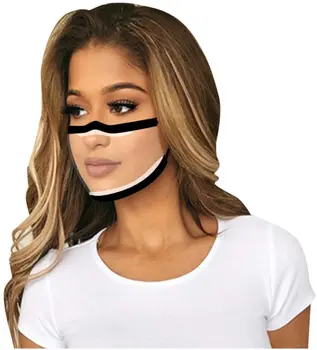 5PCS Vizibile Gura Masca Cu Fereastra Clar Vizibile Expresie Masca de Fata Pentru Oameni Surzi în aer liber, Gura Masca Femeile se Confruntă cu Capac