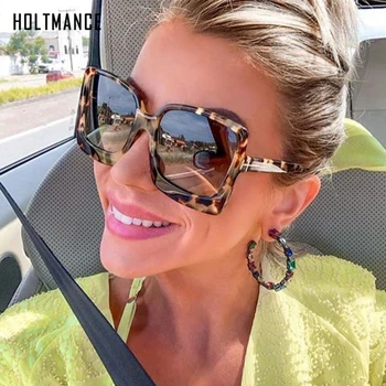 Supradimensionat ochelari de Soare pentru Femei Cadru Pătrat Mare de Lux Ochelari de Soare Gradient Sexy Nuante de Designer de Brand Retro Feminin gafas de sol