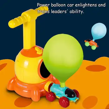 Actualizat Inerțiale Balon Alimentat Masina Jucărie Aerodinamica Balon Putere Pompa de Aer DIY Distractiv de Învățământ Experiment științific Copii Cadou