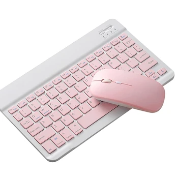 10-Inch Apăsați Sn Tabletă Portabilă Bluetooth Tastatură și Mouse-ul Setat,pentru Xiaomi, Huawei iPad Keyboard Mouse-ul