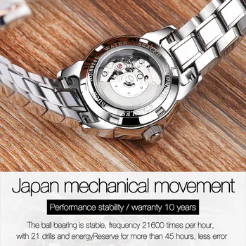 Bărbați Mechanical Ceas de mână Ceas Automată de Oameni de Afaceri de Lux Casual Japonia mișcarea ceasuri pentru Barbati relogio masculino JSDUN