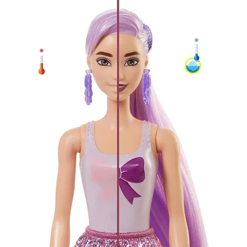Nou, Original, Barbie Culoare Dezvăluie Papusa Printesa Boneca Machiaj Jucarii Accesorii Stralucire Serie Orb Cutie Barbie Papusa Jucărie GWC55