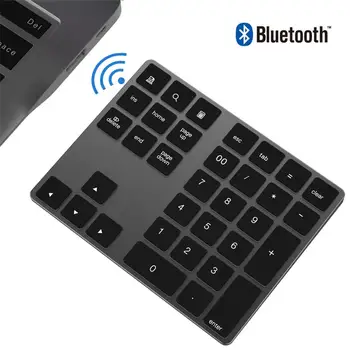 Bluetooth tastatură numerică, Aluminiu Reîncărcabilă Wireless Tastatura Numerică Slim 34-Taste Tastatură Externă de Date de Intrare pentru Macbook IMac