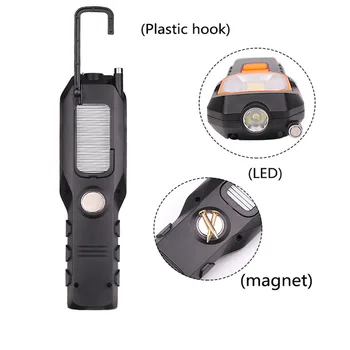 ȘTIULETE de LED lumina de lucru USB Reîncărcabilă Putere Lanterna Flexibila Magnetic Inspecție Lampă Lanternă de Urgență 8000LM