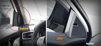 Lapetus Auto Styling Interior Pilonul O Protecție Triunghi Acoperire Cadru Trim 2 Pc-uri se Potrivesc Pentru Nissan Qashqai J11 - 2020 ABS