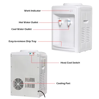 Masina de băutură Caldă Instant Rece ca Gheața de Răcire Electrice Încălzitoare de Apă Potabilă Dozator Desktop Office Acasă Boiler de Apa 110V