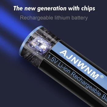 AJNWNM AA 1.5 v Baterie Reîncărcabilă 3400mWh 1.5 v Baterii Reîncărcabile AA pentru Lanterna aparat de Fotografiat 1.5 v AA Baterie Reîncărcabilă