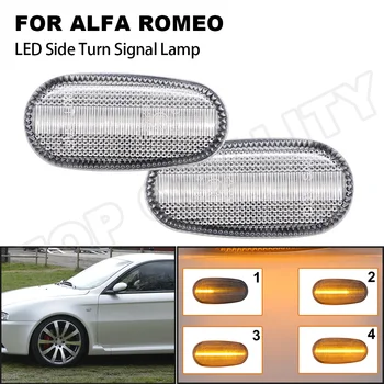 2 BUC Erori Săgeată de Lumină LED-uri Lampă de poziție Laterală de Semnalizare LED Pentru Fiat Bravo 07-14 Alfa Romeo 147 GT 01-10 Mito 08-18