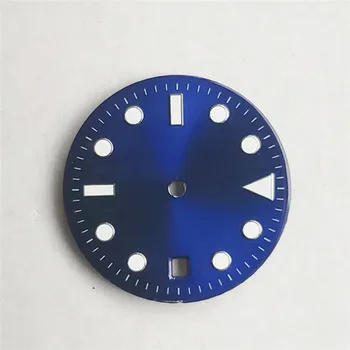 Înlocuirea 28.5 mm /29mm Cadran de Ceas pentru 2824/ 2836/ 2813 Ceas Mișcarea Albastru Luminos 4-pin Literal Cadran de Ceas de Reparații Piese