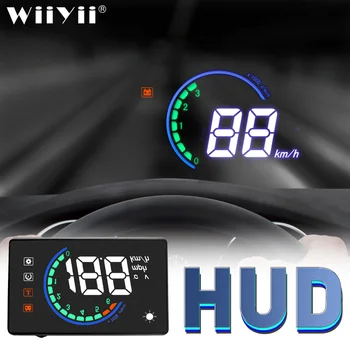 Noul HUD H6 Head-Up Display GPS Vitezometru Mașină de Parbriz Viteza Proiector Depășirea vitezei RPM Tensiune de Alarmă în 2020
