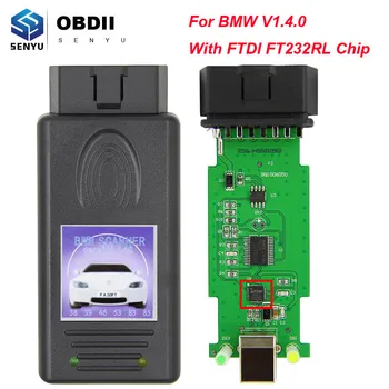 Pentru BMW OBD2 Scanner 1.4.0 FTDI FT232RL OBD2 OBD Auto Diagnosticare Auto Instrument Automotivo Scanner Cablu Deblocat Versiunea Pentru BMW 1.4