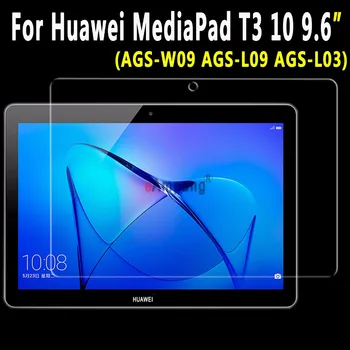Temperat Pahar Ecran Protector Pentru Huawei MediaPad T3 10 9.6 inch AGS-W09 AGS-L09 AGS-L03 Ultra-subțire Clară Rezistentă la Zgârieturi
