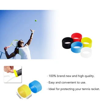 10 Buc Mâner Racheta de Tenis ESTE Inel de Silicon Grip Racheta de Tenis Folosi Diverse Culori