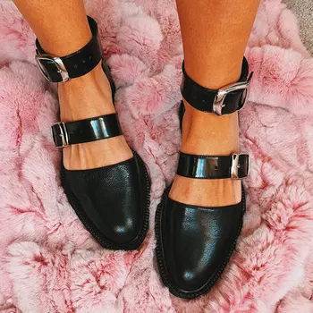 2019 Femei Sandale Noi Pantofi de sex Feminin, Femeie de Vara Catarama Curea Sandale Confortabile Doamnelor Alunecare pe Sandale Plate