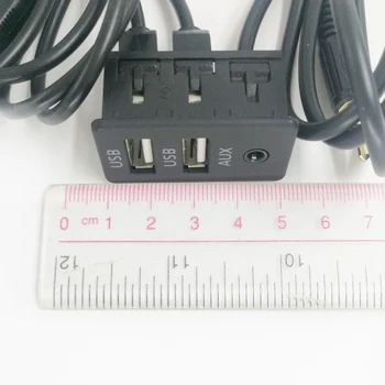 Biurlink DUAL USB AUX Panoul de comandă pentru Toyota, Honda, Nissan pentru iPhone, Smartphone Android