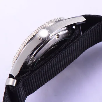Debert 41mm mens Automatic Miyota negru steril cadran luminos safir de sticlă de sex masculin ceas de lux Mecanice Ceas