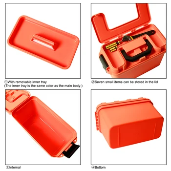 Plastic Cutie de Muniție Militară Stil de Depozitare Munitie Pot Ușoare de Înaltă Rezistență Muniție Accesoriu Cutie de Stocare de Caz Tactice Glonț cutie