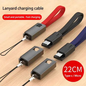 Curea cablu de încărcare pentru iphone mini portabil breloc cablu micro usb pentru samsung, xiaomi rapid de încărcare de sârmă pentru huawei nokia