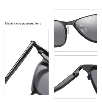 Bărbați ochelari de Soare Polarizat Cadru Pătrat de Primăvară-Picior Razele de Brand Designer de Conducere Ochelari de Soare pentru Femei Ochelari de vedere de Noapte UV400