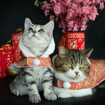 Creative Pisica Minunat Haine de Crăciun Chineză Îmbrăcăminte Pisica Sphynx Haine pentru animale de Companie de Moda Ubranka Dla Kota Accesorii pentru animale de Companie YY50CT