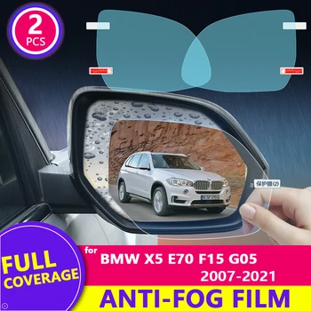 Ploaie Film Plin de Acoperire Oglinda Retrovizoare Clar, Anti-Ceață Impermeabil pentru BMW X5 E70 F15 G05 2007-2021 Autocolante Accesorii Auto de Mărfuri