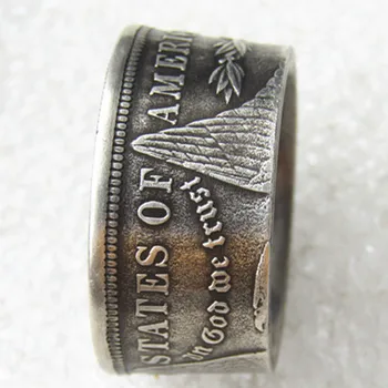 Morgan Silver Dollar Coin Ring 