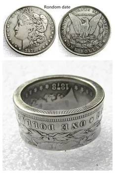 Morgan Silver Dollar Coin Ring 