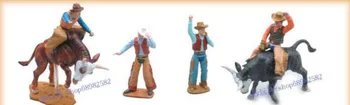 Pvc figura model de jucărie Cowboy Vest 1:18 4buc
