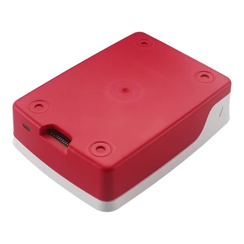 Original Oficial Raspberry Pi 4 Caz de Plastic Alb, Roșu Cutie Cabina de Shell pentru Raspberry Pi 4 Model B