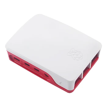 Original Oficial Raspberry Pi 4 Caz de Plastic Alb, Roșu Cutie Cabina de Shell pentru Raspberry Pi 4 Model B