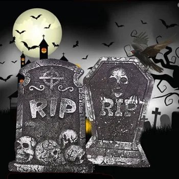 1 buc Halloween Spuma Tombstone Schelet Tombstone Casa Bantuita de Piatră Hidos elemente de Recuzită, Decor Partidul Curte Decor Stil Aleatorie