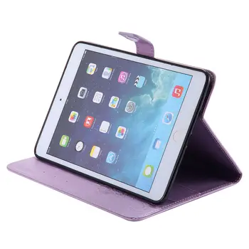 Pentru Funda iPad Mini 1/2/3 1 2 3 Caz Pisică Arbore PU Piele Portofel Stand Caz de Protecție Pentru ipad mini1 mini2 mini3 Acoperi Shell