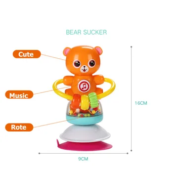 Cărucior de copil Scaun Fraier în Jurul valorii de Animale de Rotație Moară de vânt Bell Dezvoltarea Inteligenței Puzzle pentru Sugari Scaun de luat Masa Coș