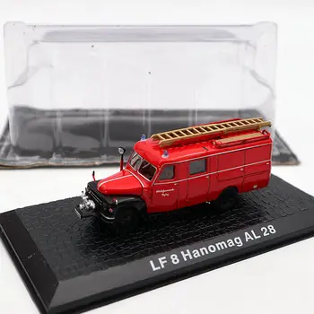 Atlas 1/72 DACĂ 8 Hanomag AL 28 Pompieri turnat sub presiune Modele de Jucării de Colecție Limitată Roșu