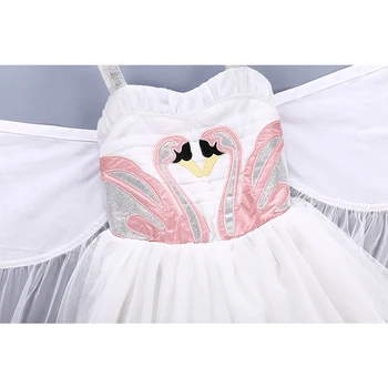 Fete Alb Lacul Lebedelor Balet Tutu Rochie De Petrecere Cu Aripi Mobile De Ziua Înger Prințesă Costum De Halloween Pentru Copii Cosplay Dress