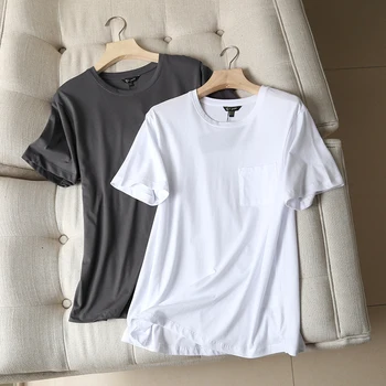 Uscat Anglia Stil Solid Simplu O-gât Buzunare din bumbac de Bază Tricou de Vara Tricou Femei Camisetas Verano Mujer 2021 Topuri