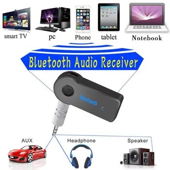Smart Auto de Muzica Wireless Bluetooth Receptor de 3,5 mm Adaptor Wireless Auto Adaptor Bluetooth Aux Stereo al Mașinii Receptor Audio