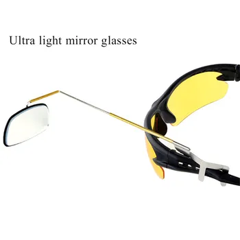 Bicicleta ochelari de Soare Retrovizoare Echitatie Oglindă Reflectorizante de Siguranță Avion Oglindă Reglabilă ochelari de Soare Oglinda Retrovizoare (culoare Aleatorii)