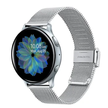 Milanese Watchband pentru Samsung Galaxy Watch Active 2 40mm 44mm Eliberare Rapidă Banda ochiurilor de Plasă din Oțel Inoxidabil Curea Active2 Bratara