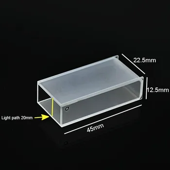 Cuarț de Absorbție a Celulelor 20 mm Cuva de Cuarț ( Lichid Eșantion de Celule ) 7 ml Pentru Spectrofotometru de Frită de Sinterizare Tehnologie 2/PK
