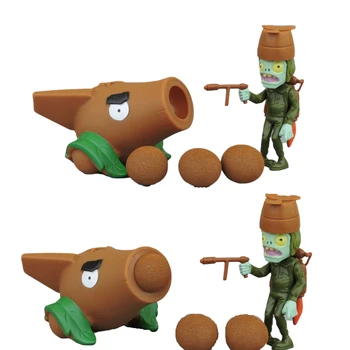 DOLDOLY Plante vs Zombi PVZ PVC Acțiune Figura anime Peashooter Model de Jucărie Cadouri Jucarii Pentru Copii de Înaltă Calitate a lansa plante