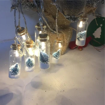 3m CONDUS Pomul de Crăciun din Sticlă care Doresc Sticla Șir de Lumina Benzi de Lumină Eco-friendly 20 LED Sticla Lumina de Noapte pentru Decor
