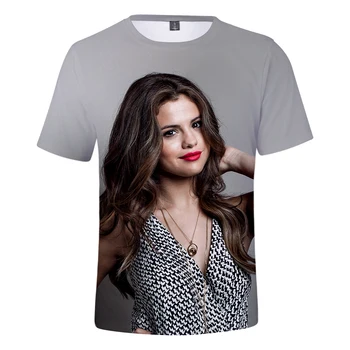 Rholycrown 3D Selena Gomez T-shirt Femei Barbati Maneca Scurta de Vara t-shirt de Imprimare Selena Gomez 3D tricou femei fata de Moda Topuri