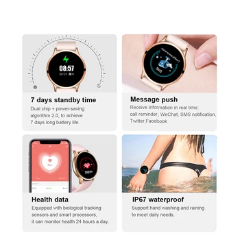LIGE 2020 Nou rezistent la apa Femei Smart Watch Sport Smartwatch de Monitorizare a ritmului Cardiac Funcția Tracker de Fitness Moda Ceasuri Inteligente